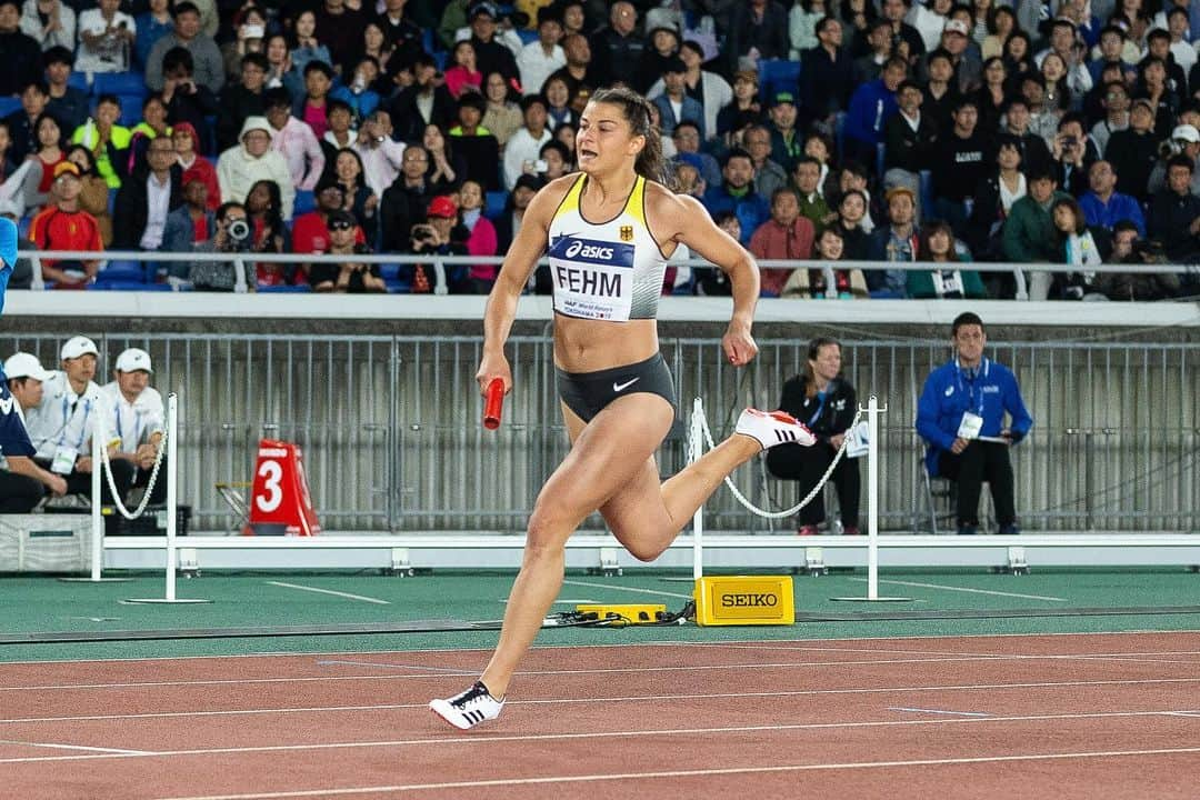 Katrin Fehmさんのインスタグラム写真 - (Katrin FehmInstagram)「5th place at the #worldrelays2019 ! Thankful for this experience ☺️」5月13日 11時57分 - katifehm