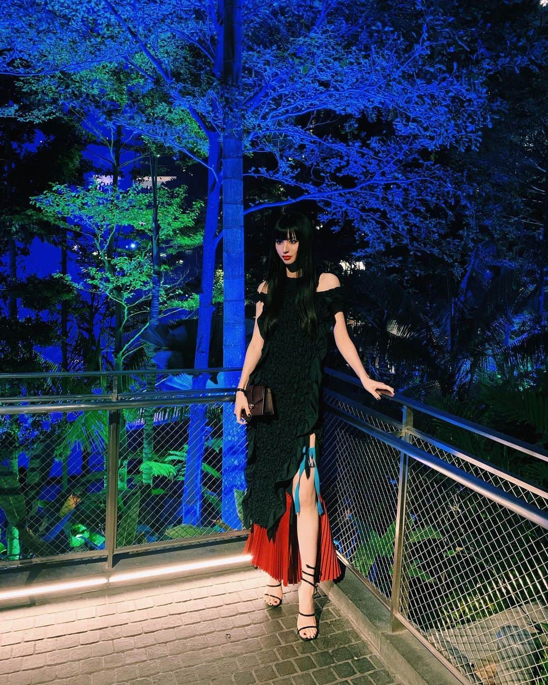 鈴木えみさんのインスタグラム写真 - (鈴木えみInstagram)「SHISEIDOがシンガポールのチャンギ空港とコラボレーションした空間「Shiseido Forest Valley」のオープニングイベントに出席しました🌹 初シンガポールです😍 #SHISEIDO #SHISEIDOFORESTVALLEY #IGNITEYOURSENSES」5月13日 21時56分 - emisuzuki_official