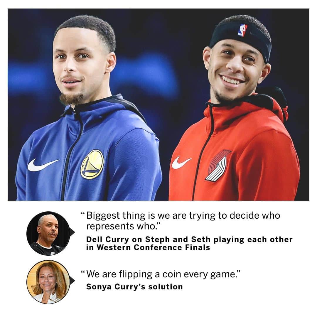 espnさんのインスタグラム写真 - (espnInstagram)「The Curry parents have a bit of a dilemma 😅」5月13日 22時39分 - espn