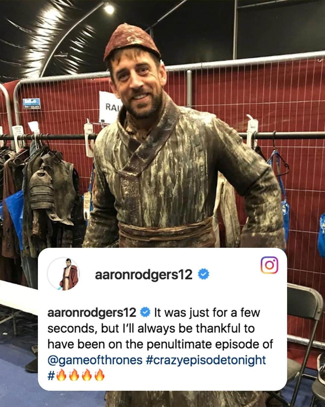 espnさんのインスタグラム写真 - (espnInstagram)「Lord Aaron of House Rodgers of Greenwater Bay, the true King in the North. (via @AaronRodgers12)」5月13日 23時00分 - espn
