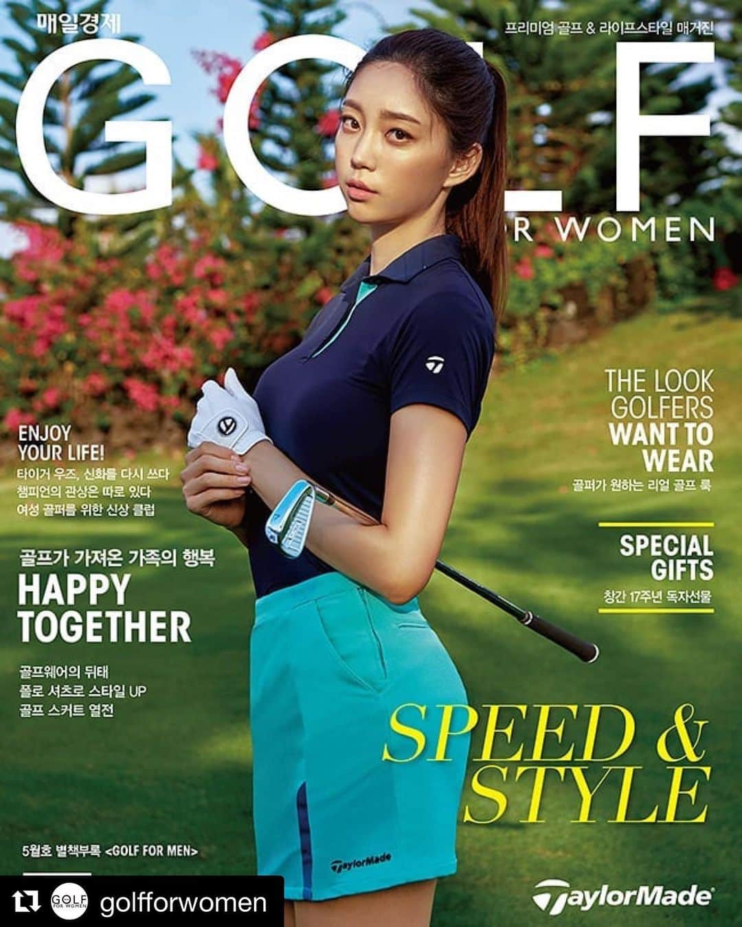 キム・ガヒョンさんのインスタグラム写真 - (キム・ガヒョンInstagram)「#Repost @golfforwomen with @get_repost ・・・ golf for women  작년에 이어 올해는 5️⃣월표지로 인사드려요👋 📕 📗 #네저맞아요 #골프 #골프룩추천 #골프웨어 #골프매거진 #매일경제 #골프포위민 #테일러메이드 #김가형프로 #golf #daily #klpga #🏌🏼‍♀️#🏌️‍♂️#운동하는여자 #sports #taylormadegolf #taylormade」5月13日 15時51分 - kim.k.h.pro