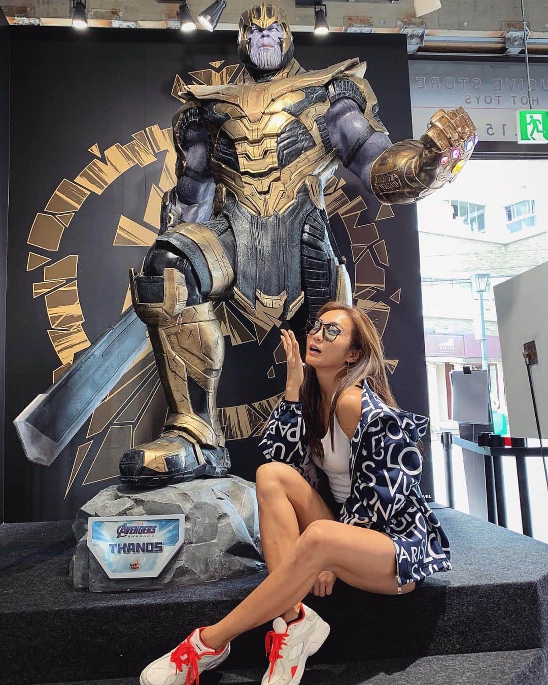 Aya（小山内あや）さんのインスタグラム写真 - (Aya（小山内あや）Instagram)「AYA meet THANOS.... 迫力😳😳」5月13日 16時08分 - aya_fitness