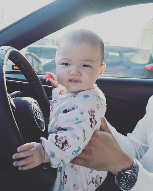 遠藤尚さんのインスタグラム写真 - (遠藤尚Instagram)「She want to drive☻ #4month  #KOHAKU」5月13日 17時15分 - shoendo7