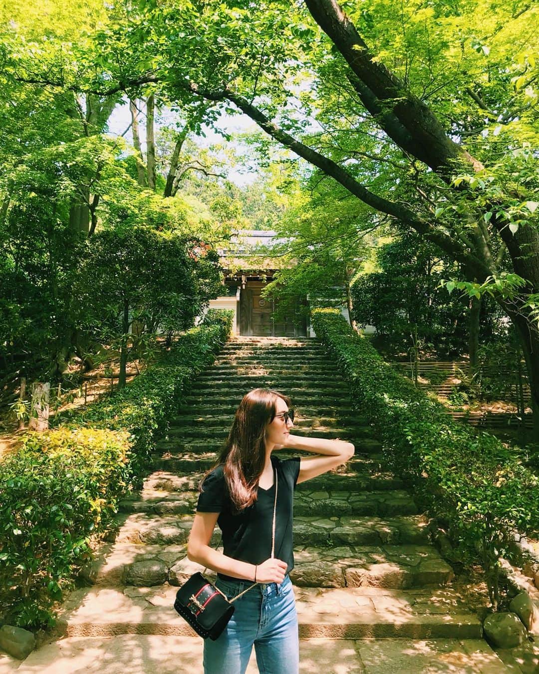 ジュディ舞衣のインスタグラム：「Peaceful weekend in Kyoto🎐⛩🙏 ． ． ． #龍安寺 #金閣寺 #京都 #京都旅行 #kyoto #kyotojapan #kyototravel #ryoanji #kinkakuji #japantravel #travelgram」