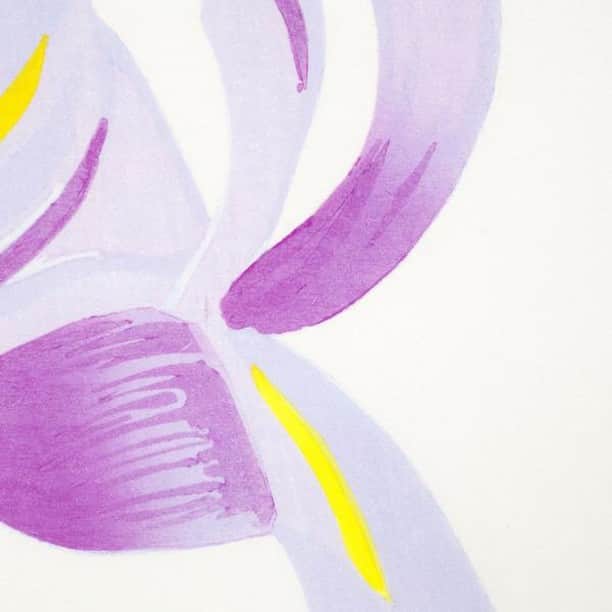 のインスタグラム：「Detail from 'Blue Flags.' Alex Katz, 2014.⠀ #AlexKatz」