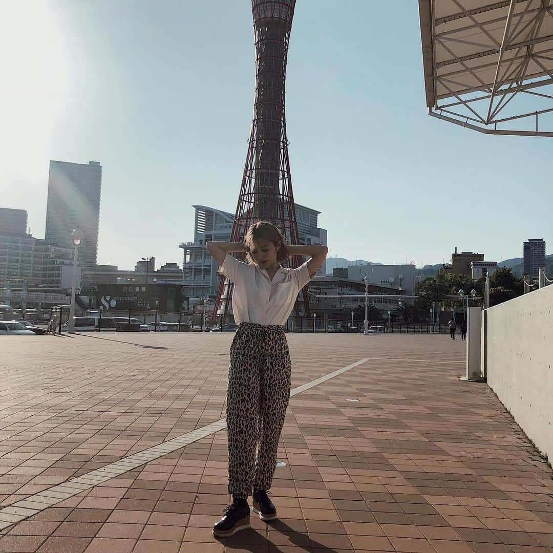 浪花ほのかのインスタグラム：「、 、 、  コーデちゃんです  #今日のコーデ #ファッション #forever21 #SPINNS #お洒落 #ヒョウ柄」