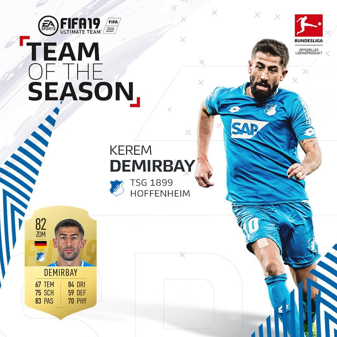 TSG1899ホッフェンハイムさんのインスタグラム写真 - (TSG1899ホッフェンハイムInstagram)「⚽️🎮 2️⃣7️⃣ Der Rekordtorschütze 1️⃣0️⃣ Der Stratege 0️⃣1️⃣ Der Rückhalt  Wählt JETZT @andrejkramaric, Kerem #Demirbay und @olibaumann90 ins #BLTOTS von @easportsfifa.  #FIFA19 #TOTS #FUT」5月13日 21時17分 - tsghoffenheim