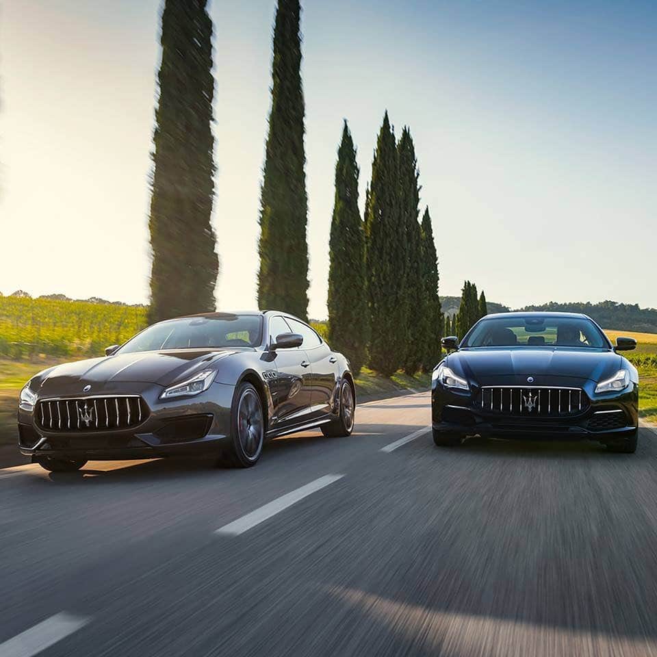 Maserati Japan | マセラティ ジャパンのインスタグラム：「美しい田園風景が続くイタリア トスカーナ地方。古代から多くの旅人が行き交った街道をクアトロポルテが鮮やかに走り抜けます。 #Maserati #マセラティ  #MaseratiJapan #マセラティジャパン #Quattroporte #クアトロポルテ  #Tuscany」