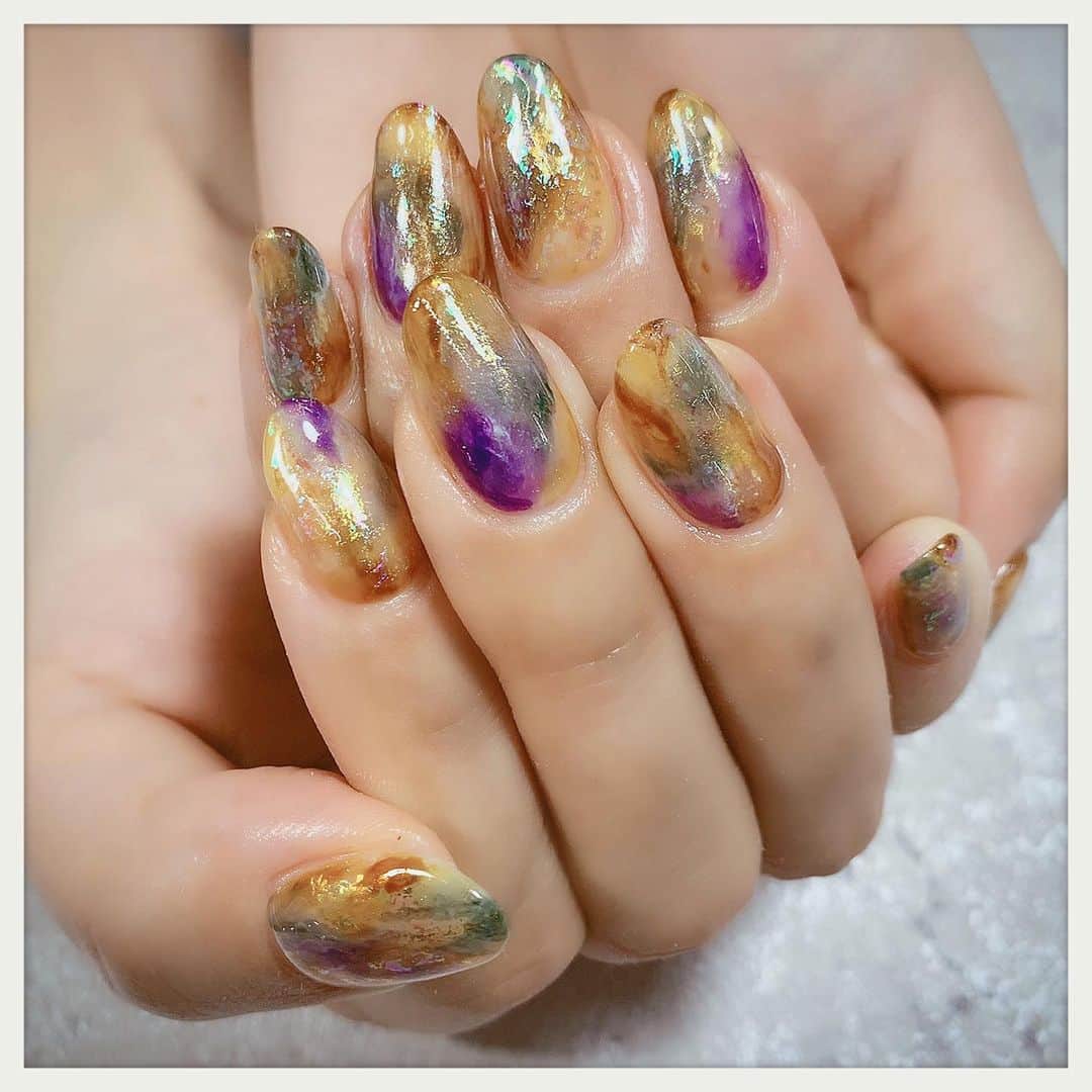 のインスタグラム：「2019.05.13 🆕💅。 #tomocanail  #ネイルアート #nail  #nailart #ニュアンスネイル」