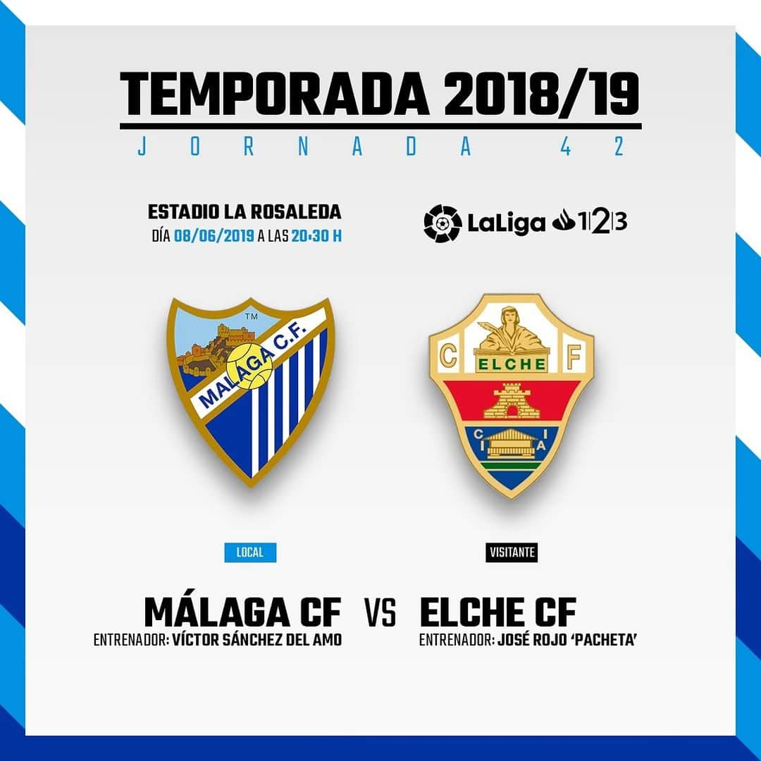 マラガCFさんのインスタグラム写真 - (マラガCFInstagram)「¡Ya tenemos horario para la jornada 42!」5月28日 17時35分 - malagacf