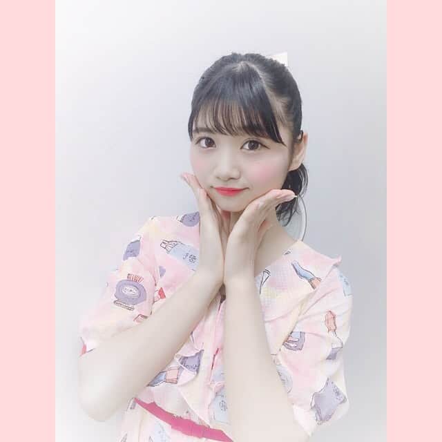 橋村理子のインスタグラム：「先週に引き続き今日も18時30分～ハロショでお待ちしております🐰💓まーちゃん生誕祭、何が飛び出すのかっ(*´ `*) ！お楽しみに💞」
