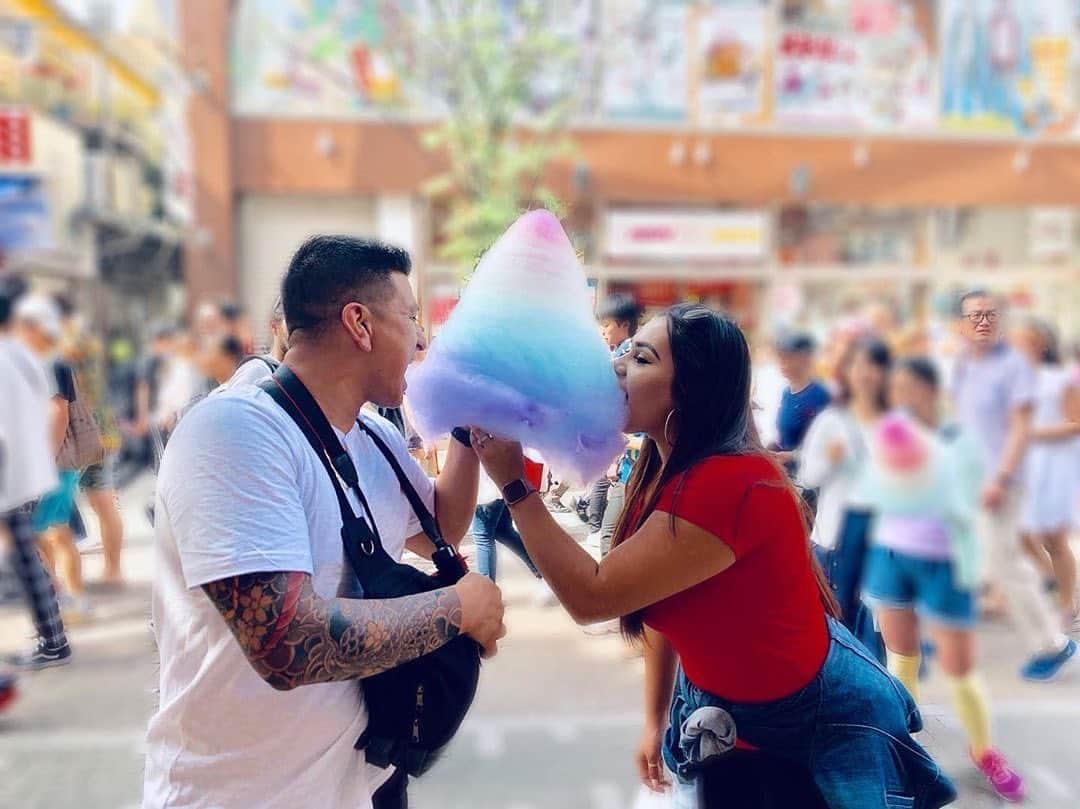 のインスタグラム：「Sharing is way more than just caring👫 Thank you for coming!!! ご来店ありがとうございます🥰🥰 Photo by: @soldado_imperial_ . #repost#cottoncandy#instagood」
