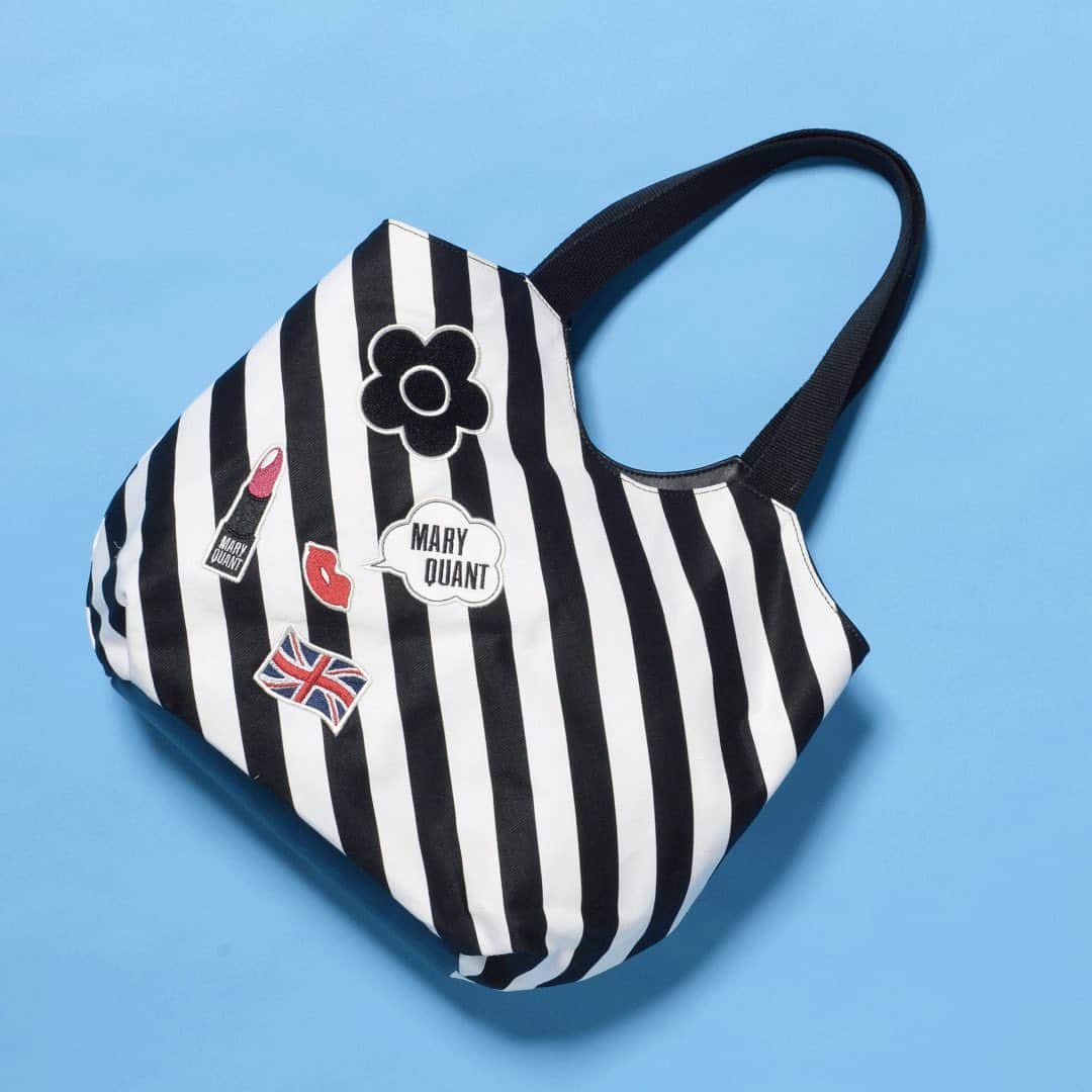 MARY QUANT officialさんのインスタグラム写真 - (MARY QUANT officialInstagram)「#バイアスボーダーワッペントート - #MARYQUANT #SUMMER2019 #NEWITEMS #FASHION #TOTEBAG - #トート」5月28日 13時35分 - maryquant_official