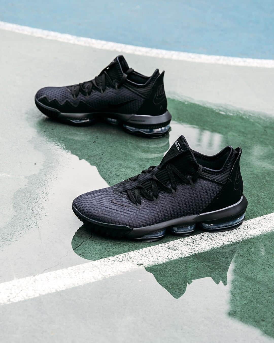 のインスタグラム：「Black Ops. 🏴 #Nike Lebron 16 Low Black/Black Available Now, In-Store and Online」