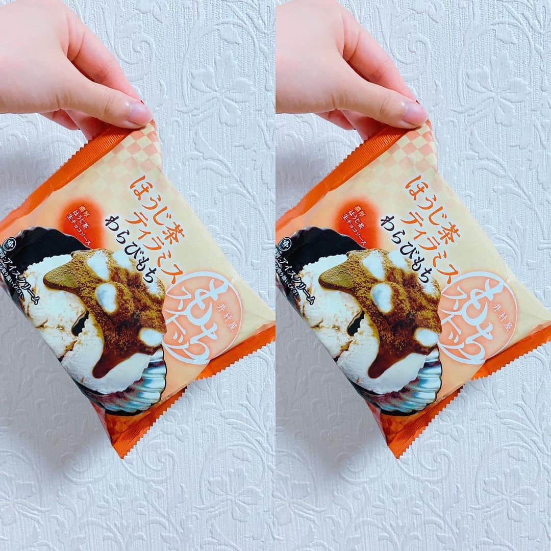 清水佐紀さんのインスタグラム写真 - (清水佐紀Instagram)「#今日のアイス #🍨 #もちスイーツ #ほうじ茶ティラミス #わらびもち . わーーおいしい。 これはまた食べたいっ。」5月14日 2時11分 - saki___shimizu