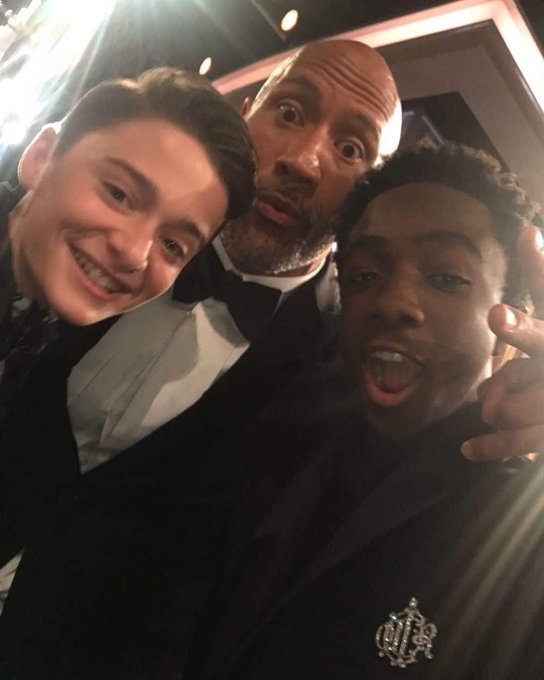 カレブ・マクラフリンさんのインスタグラム写真 - (カレブ・マクラフリンInstagram)「I forgot I had this! 😅🔥 @therock  #tb #therock #goldenglobes #BeYourBiggestFan #EmbraceYourFace」5月14日 2時08分 - therealcalebmclaughlin