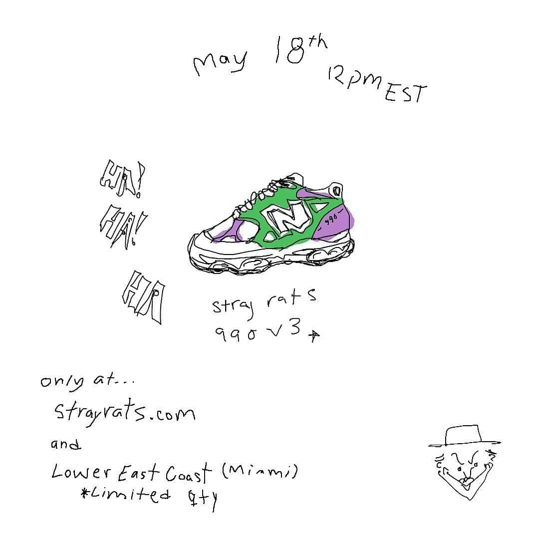 HYPEBEASTさんのインスタグラム写真 - (HYPEBEASTInstagram)「@hypebeastkicks: Miami’s @strayrats has rejoined forces with @newbalance for a second limited edition 990v3. The pair will release online at Stray Rats and @lowereastcoast Miami come May 18. Swipe for a first look at the shoe. Photos: Stray Rats」5月14日 2時16分 - hypebeast