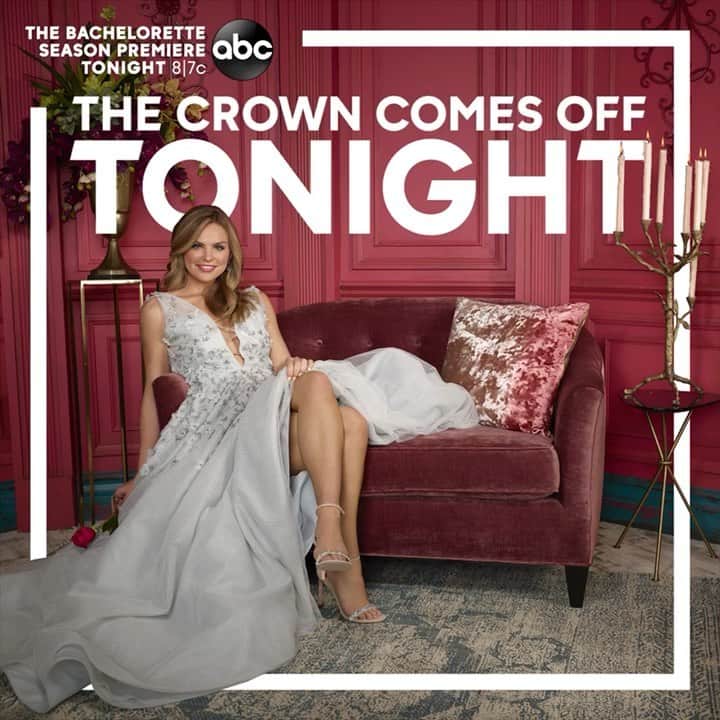 アメリカン・ブロードキャスティング・カンパニーのインスタグラム：「The crown comes off tonight at 8|7c. Get your watch party ready for the @bacheloretteabc premiere!」