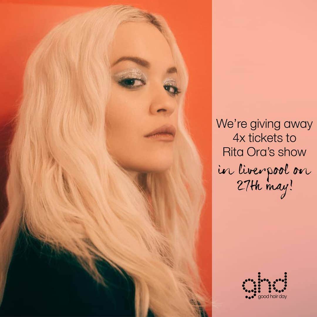 ghd hairさんのインスタグラム写真 - (ghd hairInstagram)「✨ COMPETITION TIME ✨  MEET RITA ❤️❤️ #win tickets for you and 3 of your besties to @ritaora's Pheonix Tour concert in Liverpool on May 27th, with a meet & greet with Rita! ❤️ AND a #ghdfestival styler for each of you 🌈 ✨ Don’t say we don’t treat you 💁‍♀️ To be in with a chance of winning:  1.	Follow @ghdhair 2.	Tag 3 of your besties 👯‍♀️ 3.	Make sure you are ALL following @ghdhair  Competition closes Friday 17th May! Good luck!  #ghd #ghdhair #competition #ritaora」5月14日 18時00分 - ghdhair