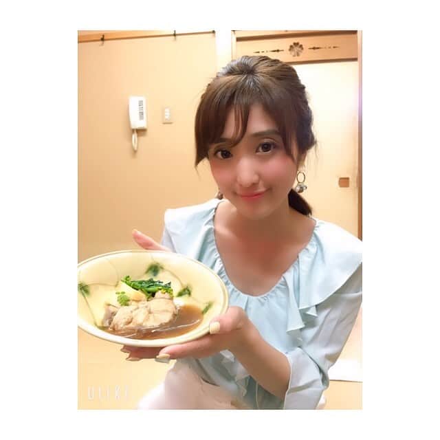 川口智美のインスタグラム：「今日は、 #jcom #おはようデイリーニュース の後 #とちテレ ロケ。  食リポさせて頂いた #鯨 の煮付けとフライが美味でした🐋  #しもつけ實生 #實生 #割烹料理 #懐石料理 #みしょう #サガンボ #真岡鯨 #栃木 #宇都宮 #栃木グルメ #なるとちっ #広報番組」