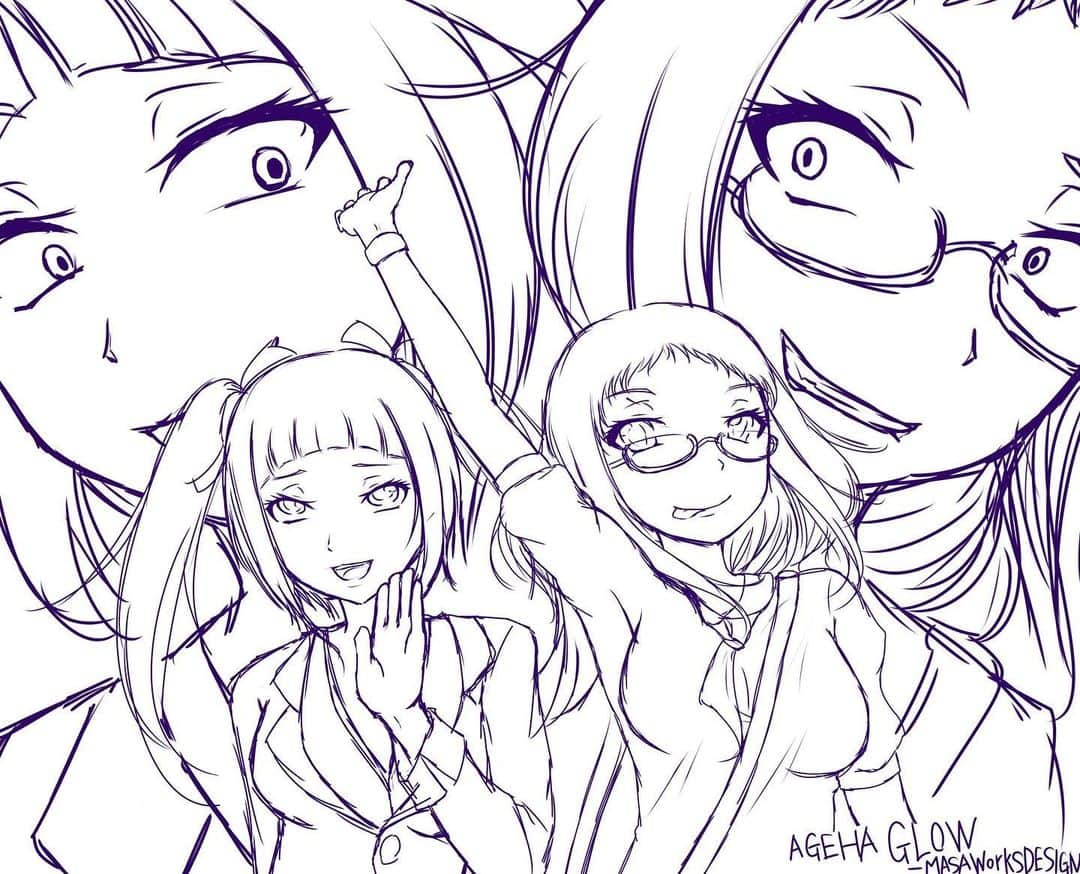 まさのインスタグラム：「AGEHA GLOW #MASAWorksDESIGN」