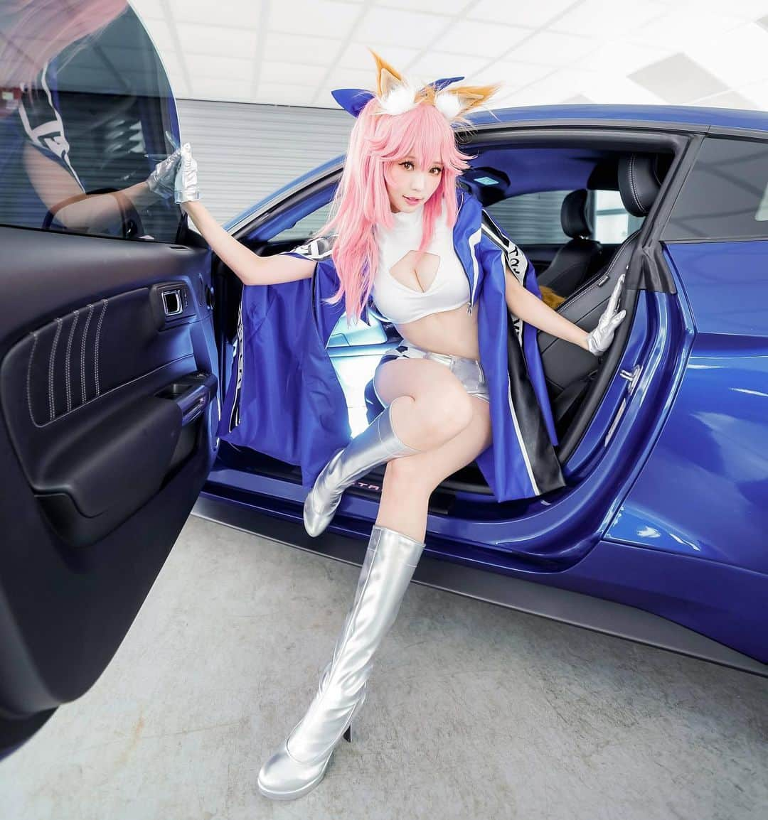 Elyさんのインスタグラム写真 - (ElyInstagram)「💙 #elycosplay #cosplay #tamamonomae #tamamocosplay #fgo #fateextella #racing」5月14日 14時12分 - eeelyeee