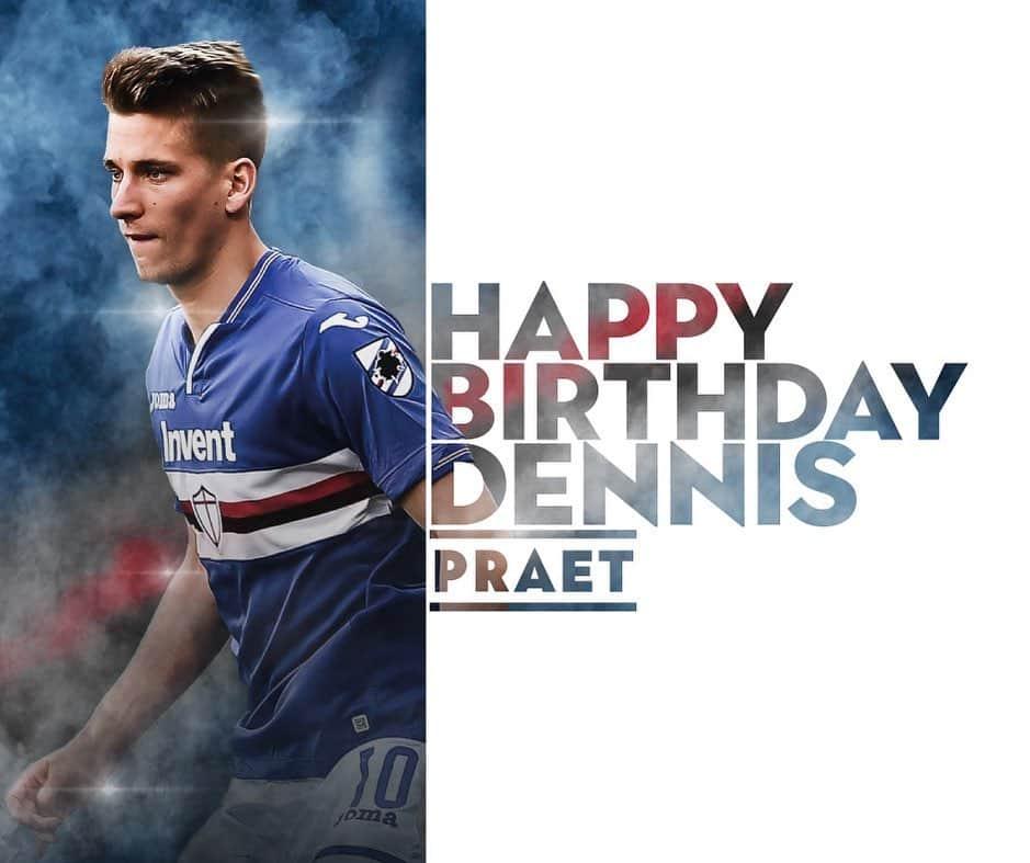 UCサンプドリアさんのインスタグラム写真 - (UCサンプドリアInstagram)「Buon compleanno, Dennis #Praet. 🎂2️⃣5️⃣🎉」5月14日 14時58分 - sampdoria