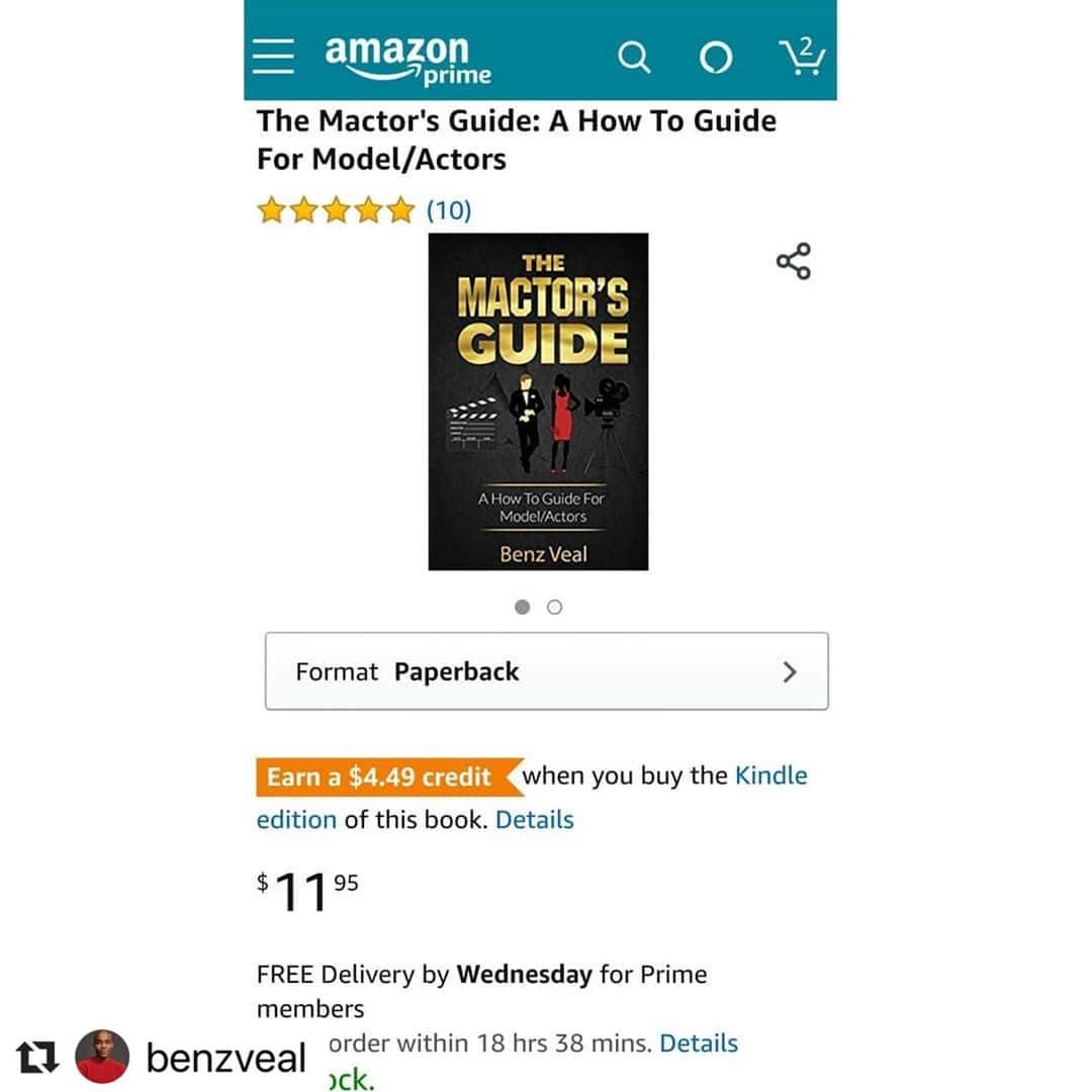 ダフニ・クラークさんのインスタグラム写真 - (ダフニ・クラークInstagram)「Neighbor Bae wrote a BOOK! #Repost @benzveal with @make_repost ・・・ I want to give you the tools to get you started in modeling and acting or take your career to the NEXT LEVEL!! in my NEW BOOK  #Repost @benzveal with @make_repost ・・・ It's OFFICIAL!! I've launched my NEW BOOK The Mactor's Guide " A How To Guide For Model/Actors" sold on Amazon and Barnes and Noble and other book retailers..」5月14日 16時24分 - daffmc29