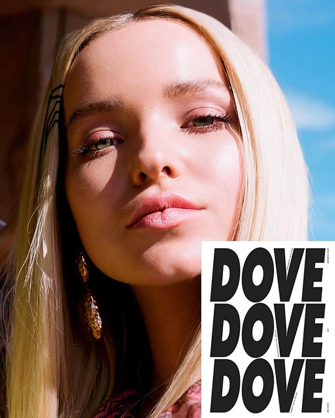 JO BAKERのインスタグラム：「D O V E • C A M E R O N 🇺🇸 Summertime sauntering with #dovecameron for @asos !! Shot by @oliviarosegarden 👊🏻🇬🇧 (Hair credit to be added) Soft summertime shimmery pinks and neon flushes #makeup by me #jobakermakeupartist 💋」