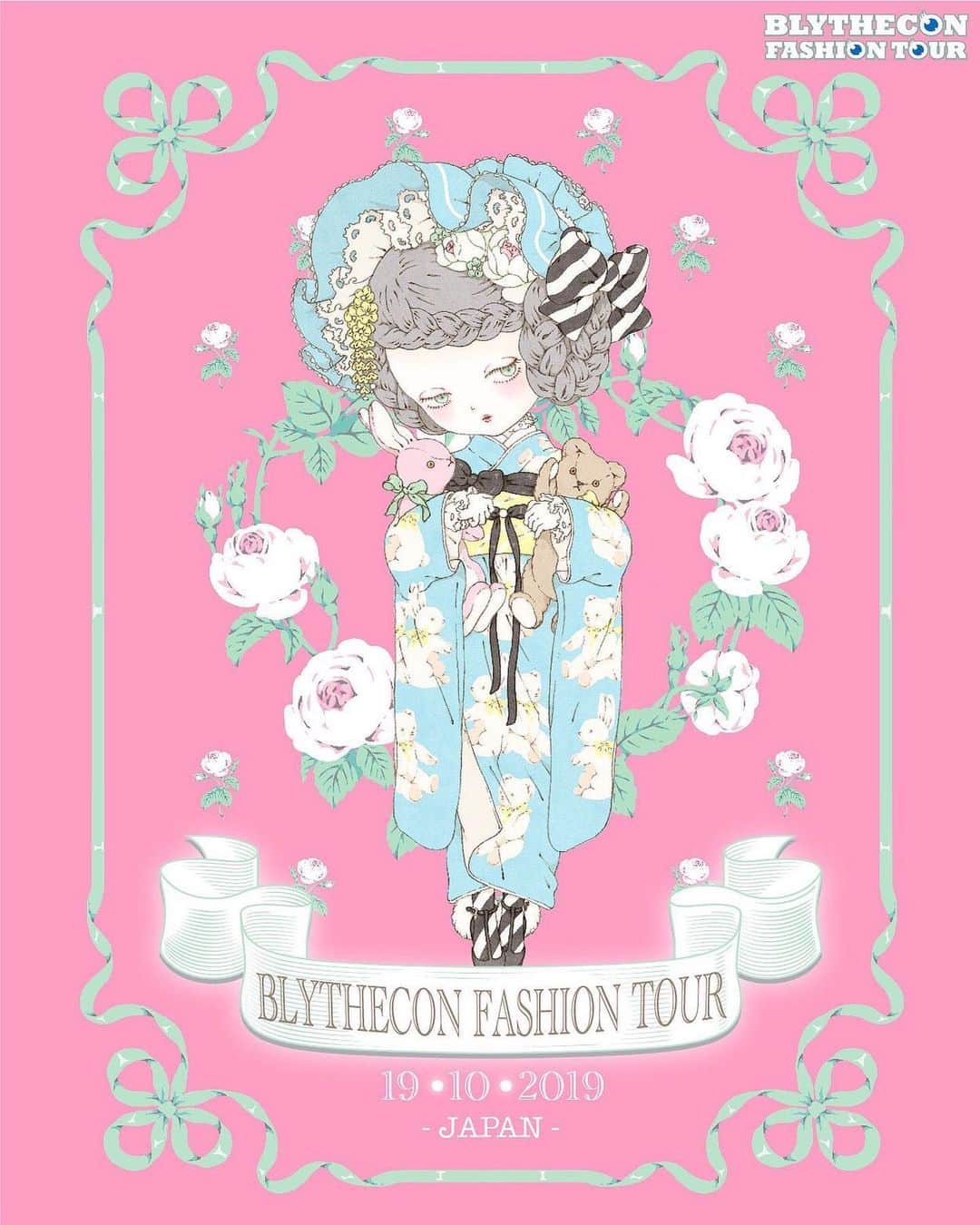今井キラのインスタグラム：「Blythe Con Fashion Tour Japan station のメインビジュアルを担当させていただきました💘﻿ ﻿ ♡Blythe Con Fashion Tour Japan station﻿ ♡開催 2019年10月19日(土)﻿ ♡会場 アキバスクエア﻿ ﻿ ホームページもまもなくオープンされるようです、また改めてお知らせいたします💌」
