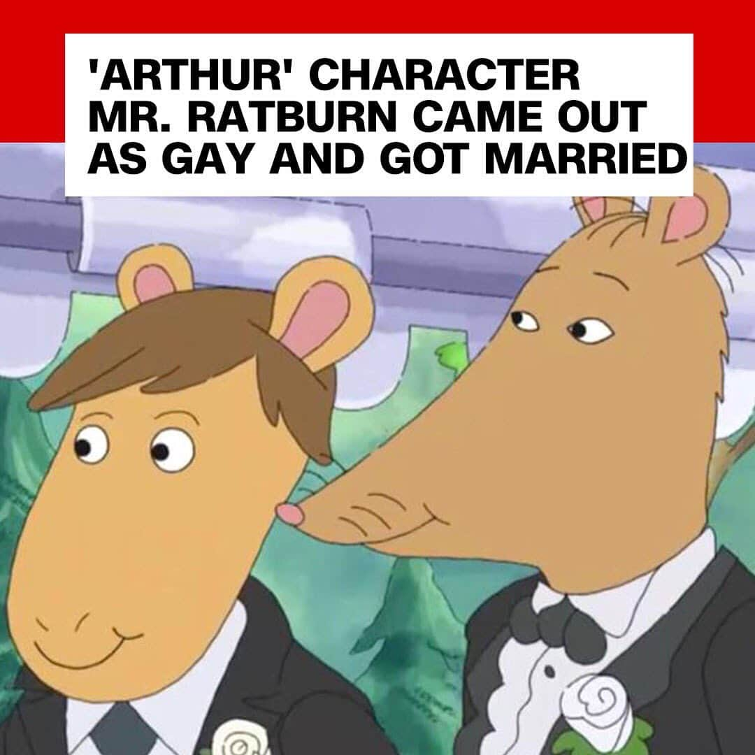 CNNさんのインスタグラム写真 - (CNNInstagram)「🎶 “It’s a simple message and it comes from the heart.” Arthur’s Mr. Ratburn has come out as gay in the new season of the PBS animated series. The show, which first aired in 1996, is back for its 22nd season and features a bespectacled aardvark called Arthur. In the episode “Mr Ratburn and the Special Someone,” Arthur’s third grade teacher marries another male character. “It’s a brand new world!” one of the students says during the wedding. (📸: PBS kids) #arthur」5月14日 19時21分 - cnn