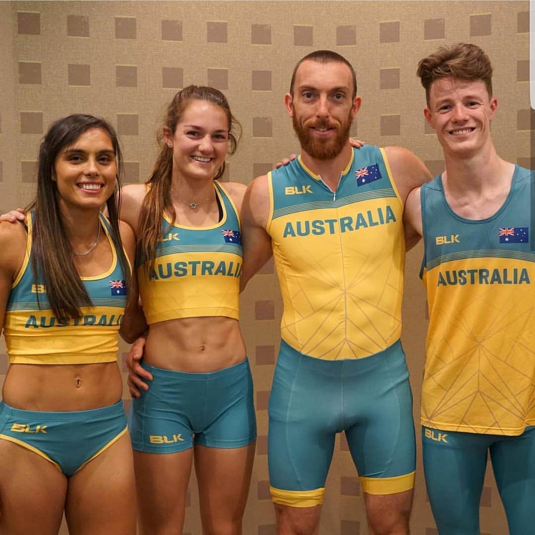 Angeline BLACKBURNのインスタグラム：「IAAF World Relays Yokohama 2019  What an amazing experience!  To put it simply: a great team, paired with invaluable lessons and guidance that has put me in good sted for the rest of my career. I am hungry more than ever to rep the green and gold again 💛💚 Photo credit: @athleticsaustralia  #track #athletics #runner #sprinting #sport #mixed4x4 #thisisathletics」