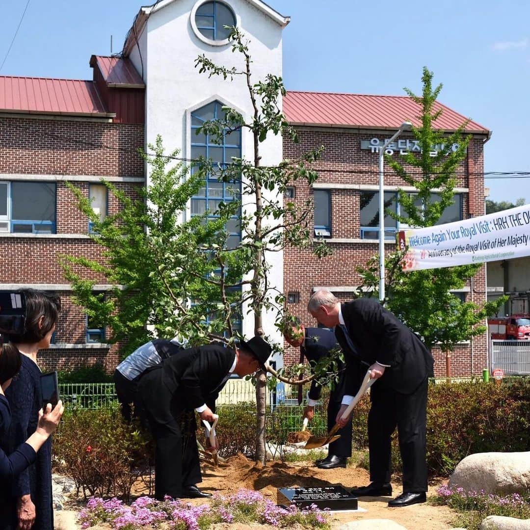 ロイヤル・ファミリーさんのインスタグラム写真 - (ロイヤル・ファミリーInstagram)「@hrhthedukeofyork is in South Korea carrying out Royal engagements in Seoul and Andong. During the visit, The Duke is focussing on his core areas of work, including Business and Entrepreneurship. In Seoul HRH will host the first ever #pitchatpalace South Korea, showcasing entrepreneurial talent across South Korea. Twenty years ago, The Queen and The Duke of Edinburgh visited South Korea on a State Visit. Today, The Duke followed in The Queen’s footsteps, retracing Her Majesty’s programme in the traditional riverside village, Hahoe. The Queen visited Hahoe Village on her 73rd birthday, 21st April 1999. Afterwards, The Duke visited Bongjeongsa Temple, Korea’s oldest surviving wooden building. Here The Duke laid a fragment of ceramic as a prayer offering, just as Her Majesty The Queen did 20 years ago. (📷1) Follow @hrhthedukeofyork for more.」5月14日 21時06分 - theroyalfamily