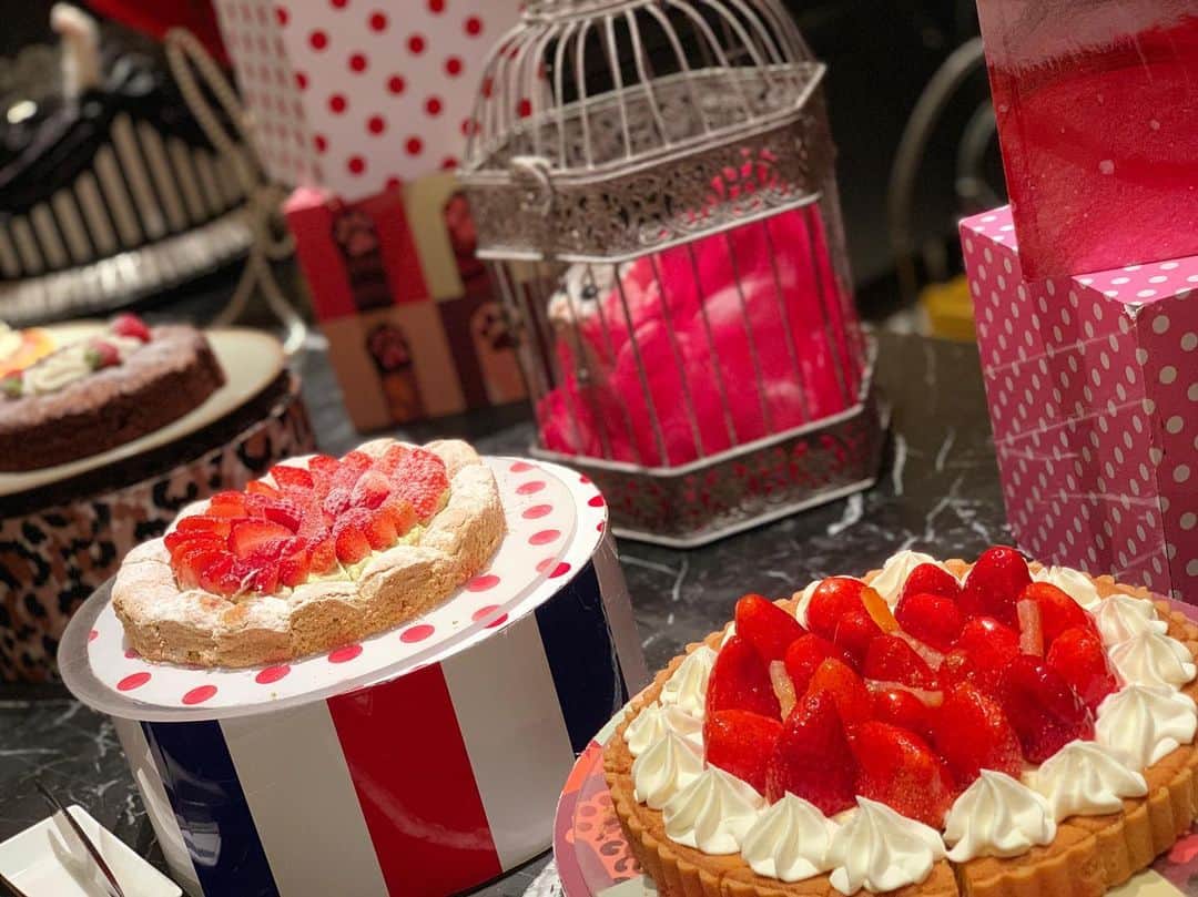 横町ももこさんのインスタグラム写真 - (横町ももこInstagram)「💖 . strawberry sweets buffet🍓 . 数ヶ月前から予約してたの〜🥰 . どれもかわいかったし美味しかった😋❤️ . 多分スイーツだけで4皿は食べたかな🍰💨 さすがにお腹いっぱい🤪❤️ . . #strawberrybuffet#ヒルトン東京#マーブルラウンジ#ストロベリーcatsコレクション#cats#猫#strawberry#strawberrysweets#ストロベリービュッフェ#スイーツビュッフェ#スイーツバイキング#strawberrycake#hilton#tokyo# sweets#食べスタグラム#インスタ映え#インスタ映えスイーツ#cafe#いちご#딸기#デザートビュッフェ#yummy#happy#cute#kawaii#かわいい#女子会 #japan#japanesemodel#model」5月14日 21時24分 - momochadayo
