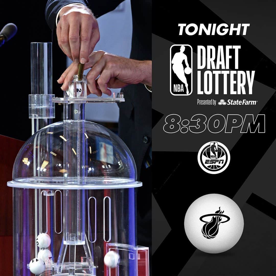 Miami HEATさんのインスタグラム写真 - (Miami HEATInstagram)「It’s lottery night!  Find out which 2019 #NBADraft position we’ll be picking from at 8:30pm on ESPN.」5月15日 0時45分 - miamiheat