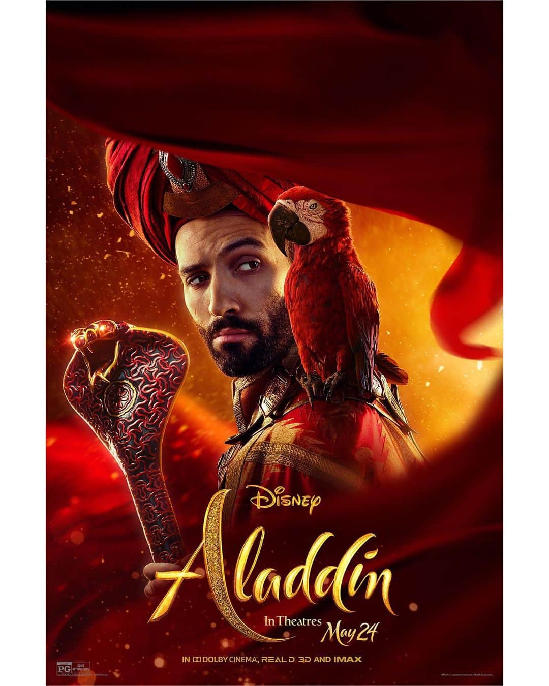 Walt Disney Studiosさんのインスタグラム写真 - (Walt Disney StudiosInstagram)「Check out the Disney’s #Aladdin character posters! See the film in theaters in 10 Days. Get tickets now (link in bio)」5月15日 1時29分 - disneystudios