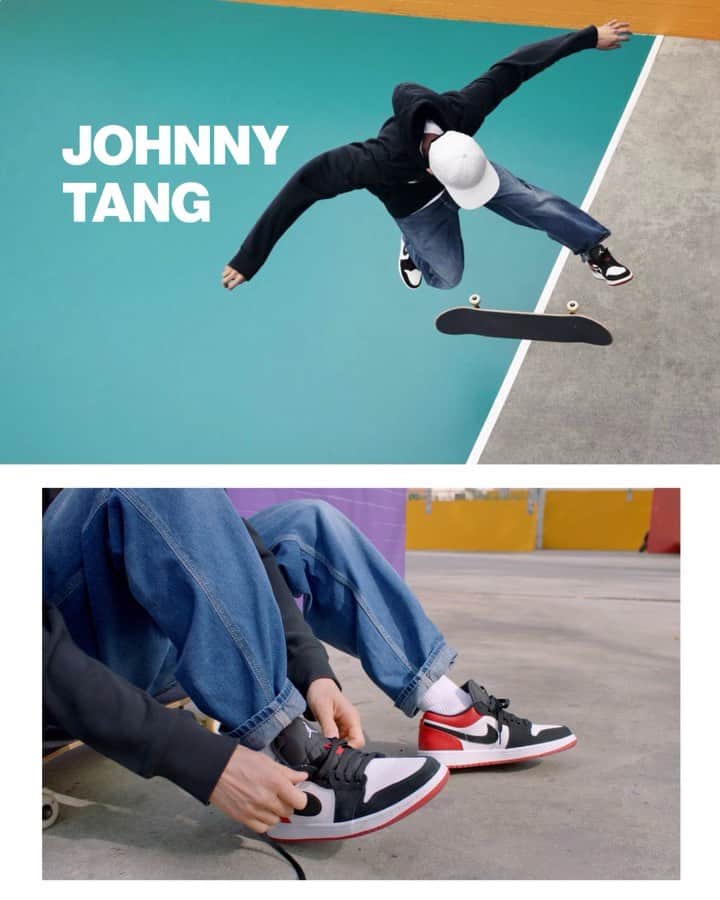 Jordanのインスタグラム：「Sole of the streets. For @Johnny_Tang skating isn’t a hobby, it’s a lifestyle.」