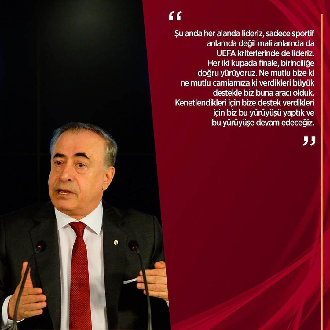 ガラタサライSKさんのインスタグラム写真 - (ガラタサライSKInstagram)「Başkanımız Mustafa Cengiz, Ali Sami Yen Spor Kompleksi Türk Telekom Stadyumu’nda gündeme dair basın açıklamasında bulundu.  Detaylar 👉 galatasaray.org」5月15日 3時50分 - galatasaray