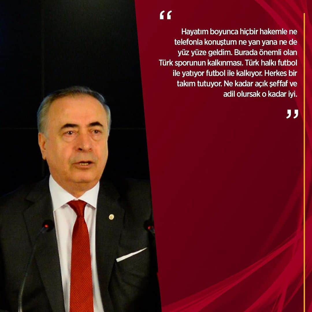 ガラタサライSKさんのインスタグラム写真 - (ガラタサライSKInstagram)「Başkanımız Mustafa Cengiz, Ali Sami Yen Spor Kompleksi Türk Telekom Stadyumu’nda gündeme dair basın açıklamasında bulundu.  Detaylar 👉 galatasaray.org」5月15日 3時50分 - galatasaray