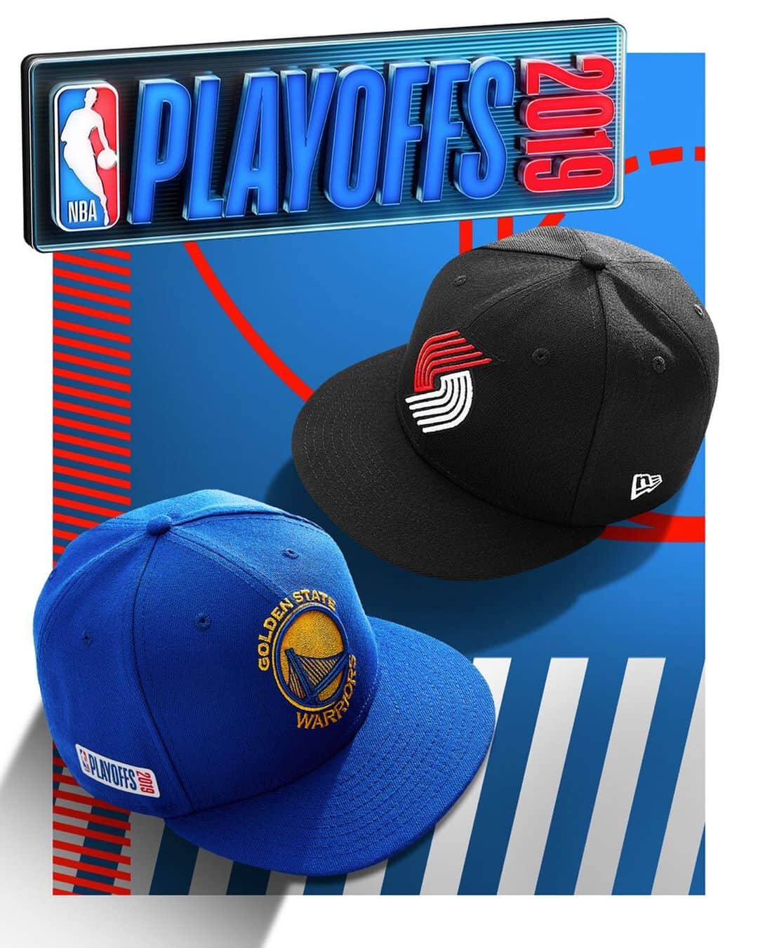 ニューエラ・キャップのインスタグラム：「Whatever it takes! 2019 NBA Conference Finals. Pick a side at neweracap.com」