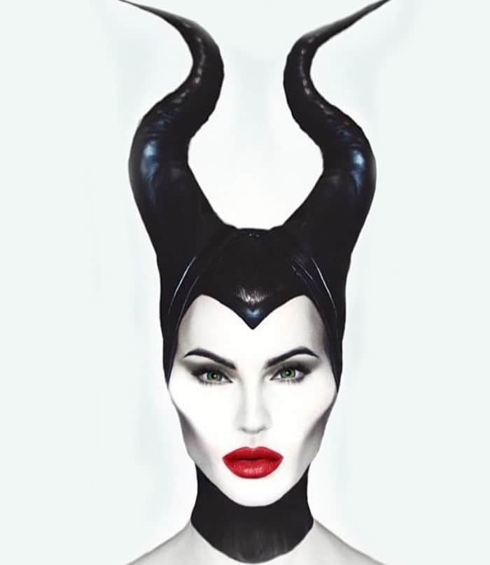 A riel D iazのインスタグラム：「You guys excited for the new Maleficent movie?  Here’s a little throwback from the original I recreated 🖤」