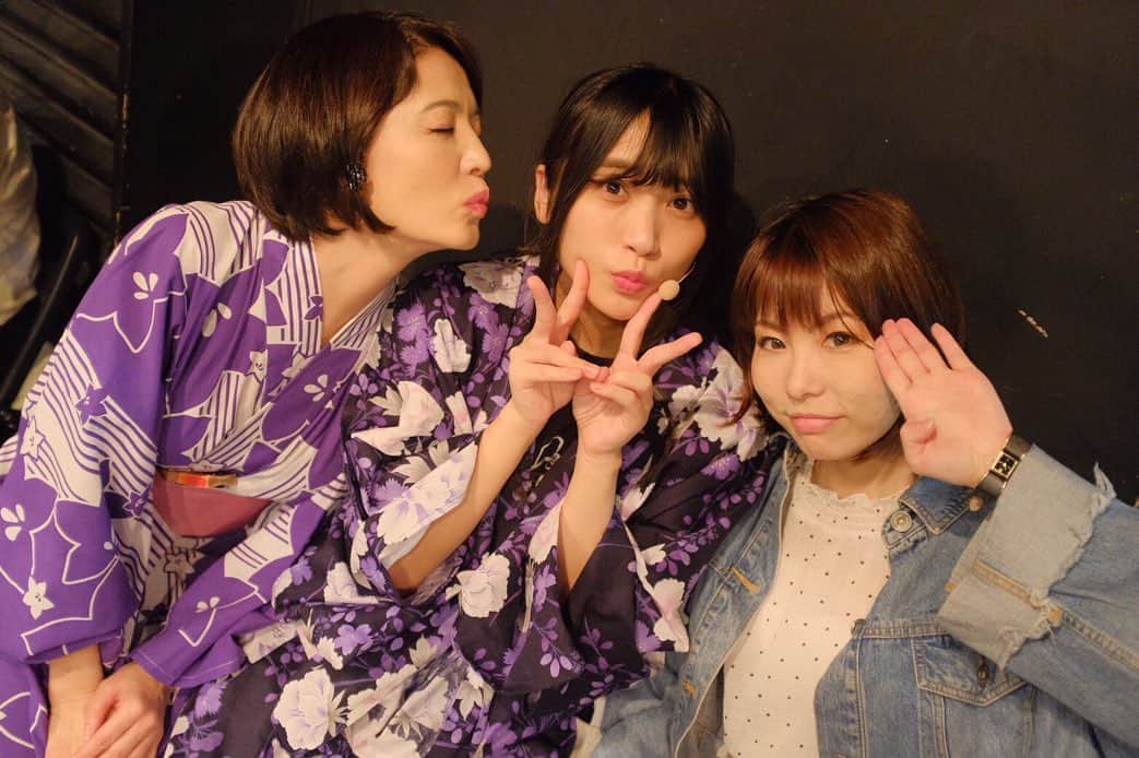 根岸愛のインスタグラム：「稽古が終わりもう 18日から本番です！ ねね役のレイさんほんとに 笑っちゃうくらいスタイル良い🤣✨ 稽古さんは信長で振り付けやってくださってるんですがなんと次回出演する関ヶ原で一人で共演します🥳💕 #舞台信長の野望 #オフショット #斉藤レイ さん #松本稽古 さん #ねね さま #お船」