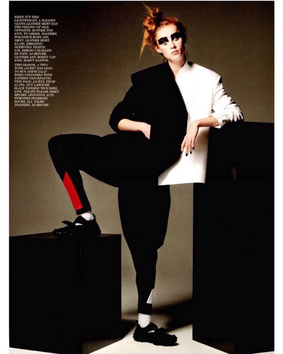 のインスタグラム：「SS 2019 Collection in the lastest issue of @britishvogue - shot by Theo Sion - styled by @venetialscott 🙏🏻#guylarocheparis #richardrene #guylaroche #style #paris #fashion @icinsightcommunications」