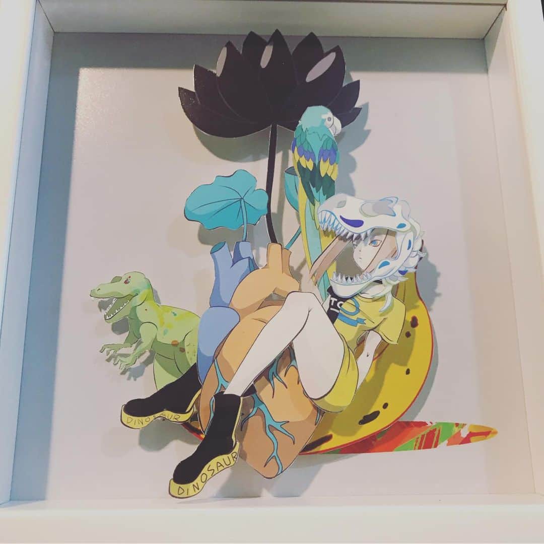 Kiyomi Aritakeのインスタグラム：「アートワーク❸ティラノザウルス🦖」
