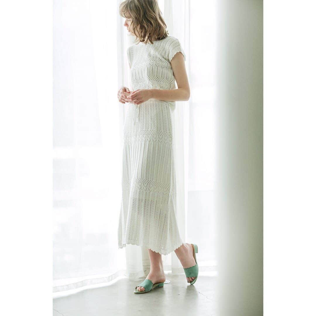 le. coeur blancさんのインスタグラム写真 - (le. coeur blancInstagram)「・﻿﻿﻿ 2019﻿﻿﻿ le.coeur blanc﻿﻿﻿ SUMMER COLLECTION﻿ "MARIN"﻿ ・﻿﻿﻿ #4﻿ ・﻿﻿﻿ knit:¥7,560-﻿﻿﻿ skirt:¥9,720-﻿﻿﻿ sandals:¥8,100-﻿﻿ ・ ﻿﻿ ﻿ ﻿ ▶︎アイテムをタップしてショッピング﻿﻿﻿ ﻿﻿﻿ #lecoeurblanc #ルクールブラン﻿﻿﻿ #summer#lookbook#collection#style﻿﻿﻿ #coordinate#fashion﻿﻿#le_web﻿ ﻿﻿﻿ WEBカタログvol.2公開中です＊﻿ プロフィールのURLをCheck‼︎」5月15日 21時06分 - lecoeurblanc_official