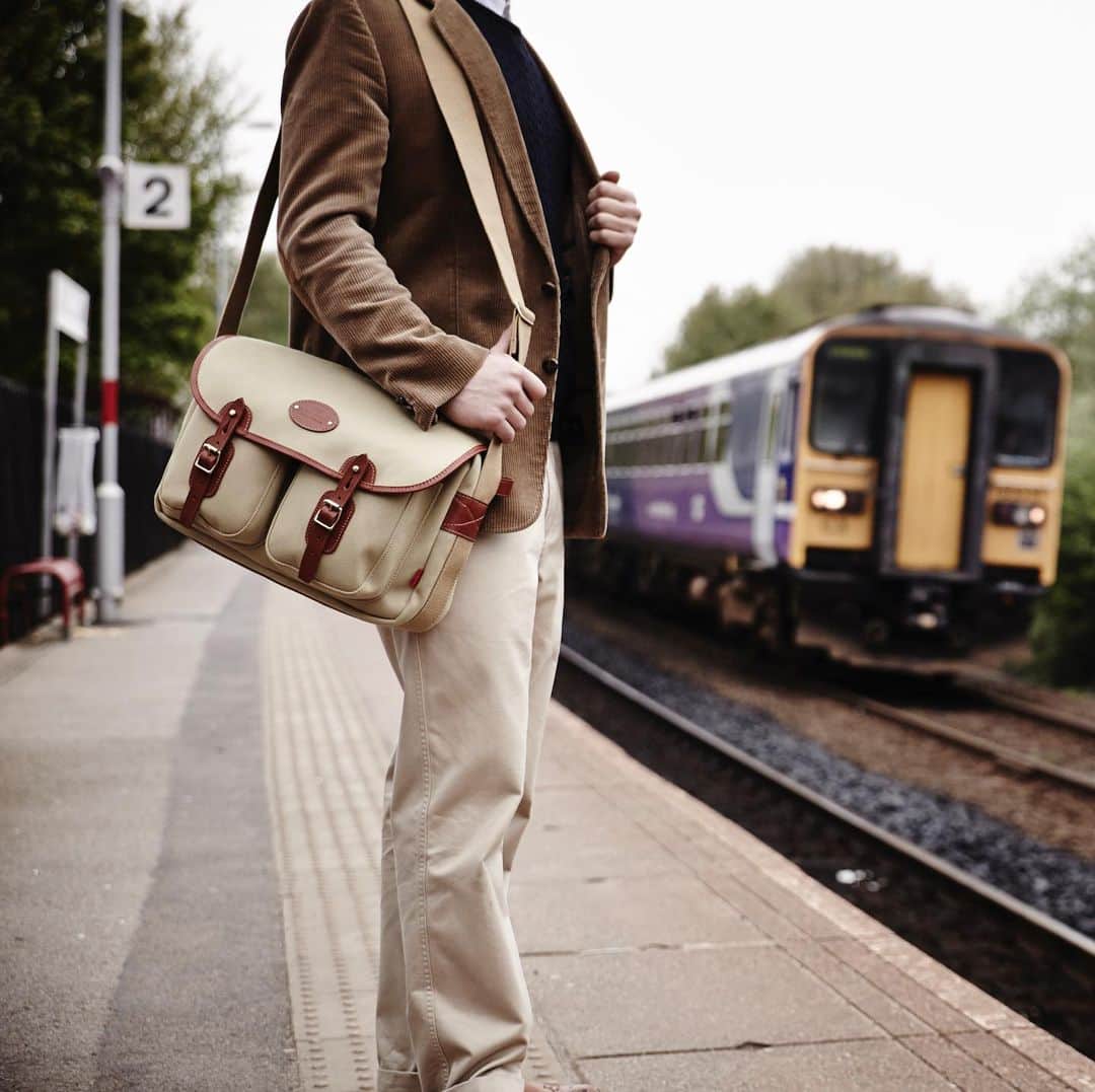 のインスタグラム：「The classic Rambler #canvas #shoulderbag available this week 10% off for #fathersday #madeinengland #handcrafted #bags #menswear #menstyle #mensstyle #mensfashion #luggage #promotion」