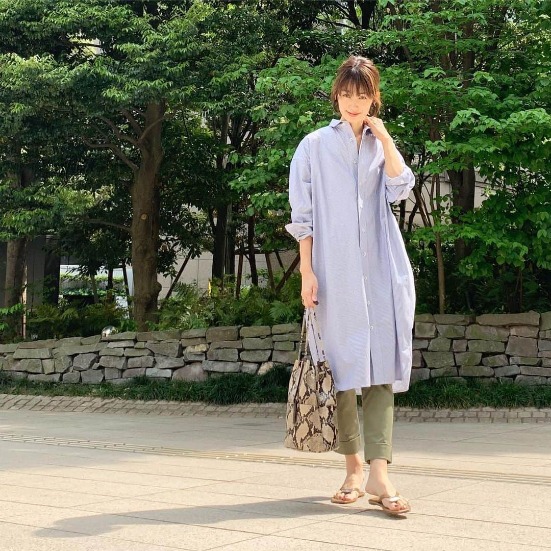 武藤京子さんのインスタグラム写真 - (武藤京子Instagram)「* 先日のお洋服 * 最近 こればかり 使ってしまう バッグとピアス👻 * #ootd  #シャツワンピース #ticca #ティッカ  #パンツ #upperhights #アッパーハイツ  #バッグ #marcomasi #マルコマージ  #靴 #pippichic #ピッピシック  #ブログ更新しました  #プロフィールにブログのリンク貼ってます」5月15日 21時36分 - kyokomuto0628