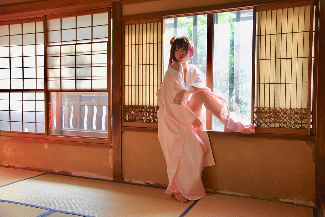 RINGOのインスタグラム：「👘🍣🇯🇵 photo by @hiroyuki0424 • • #japan #japanese #japanesegirl #oldjapan #japantrip #instajapan #instatokyo #instakyoto #photograph #花魁 #遊郭 #遊女 #和室 #畳」