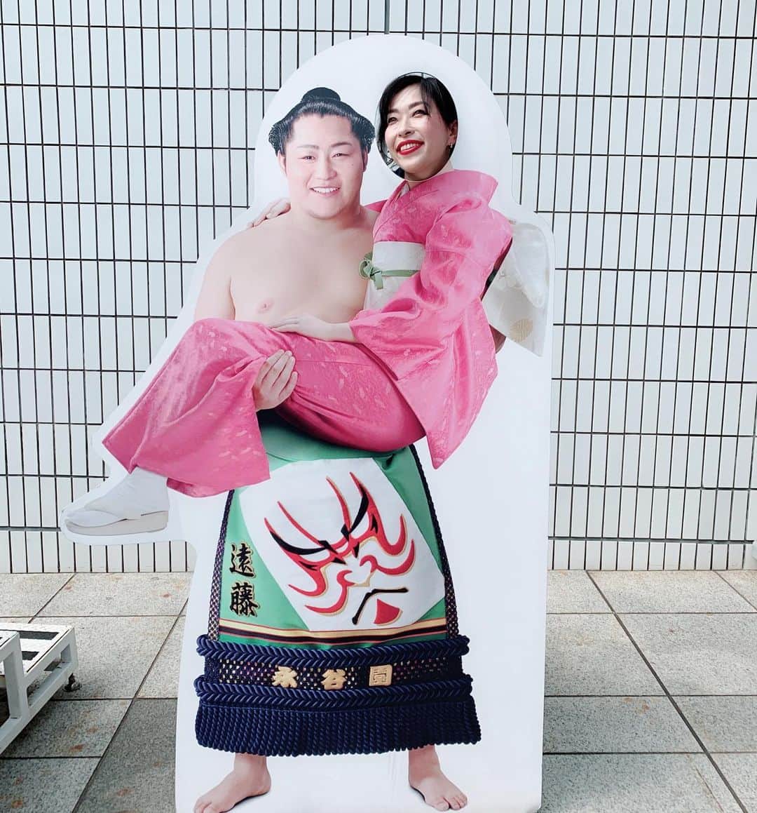 SATOKOさんのインスタグラム写真 - (SATOKOInstagram)「#相撲 #チョケすぎ #デニム和装」5月15日 16時03分 - fc_satoko