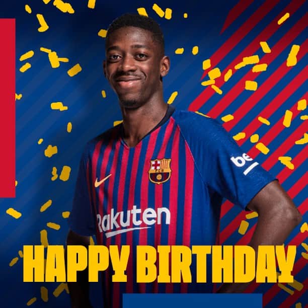 FCバルセロナさんのインスタグラム写真 - (FCバルセロナInstagram)「🎂 Happy Birthday, @o.dembele7 ! 2⃣2⃣ 🎊 Joyeux anniversaire! Hope you have a great day! 🎉🎁 ¡Feliz cumpleaños! | 🎈 Per molts anys!」5月15日 18時00分 - fcbarcelona